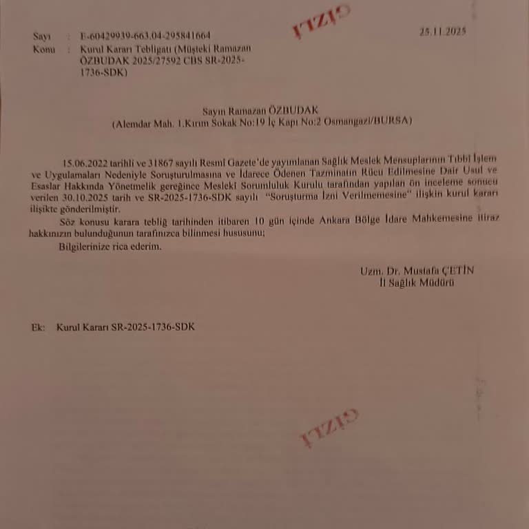 Ameliyat Sonrası Müdahale Eksikliği Ve Şikayetimin Dikkate Alınmaması Nedeniyle Yaşadığım Mağduriyet