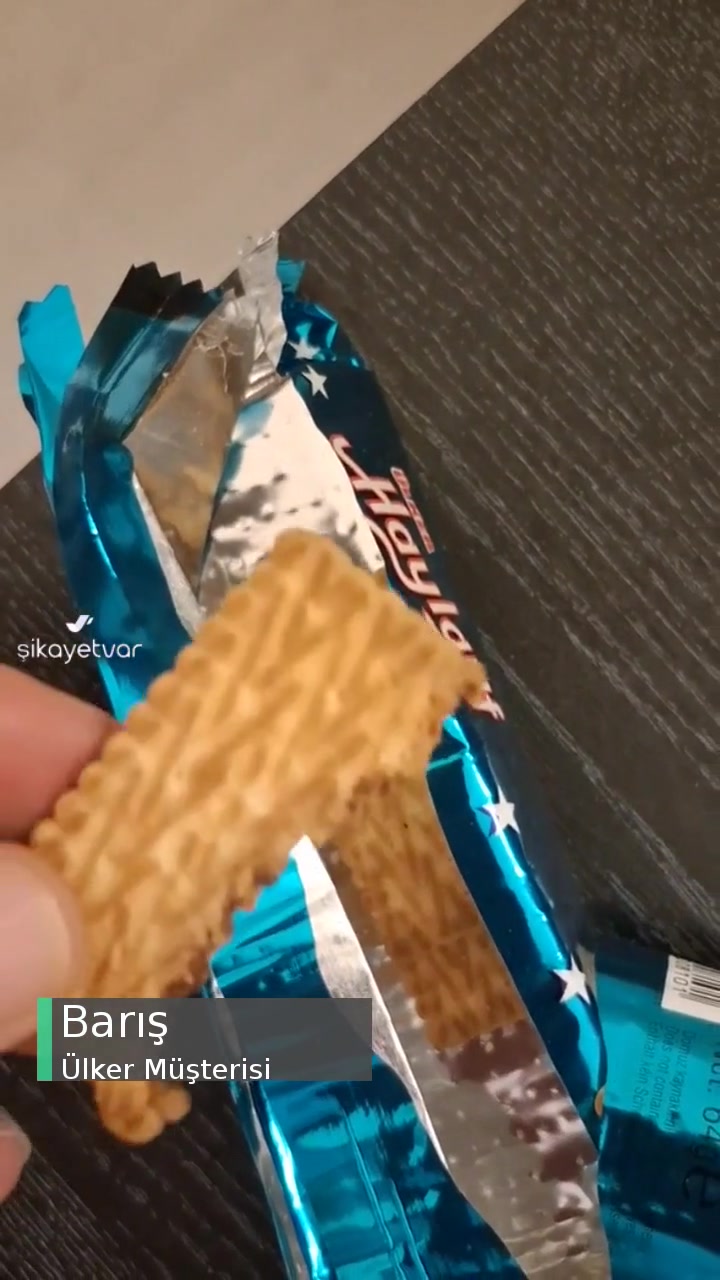 Ülker Haylayf Marka Ürünün İçerisinden Yabancı Madde Çıktı videonun kapak resmi