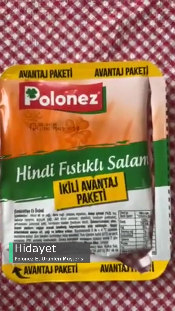 Polonez Hindi Fıstıklı Salamda Yabancı Madde! videonun kapak resmi