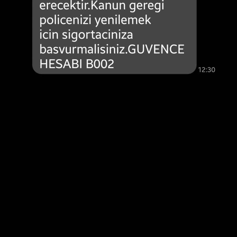 Bana Ait Olmayan Araç İçin Yanlış SMS Bilgilendirmesi Ve Kişisel Veri Endişesi