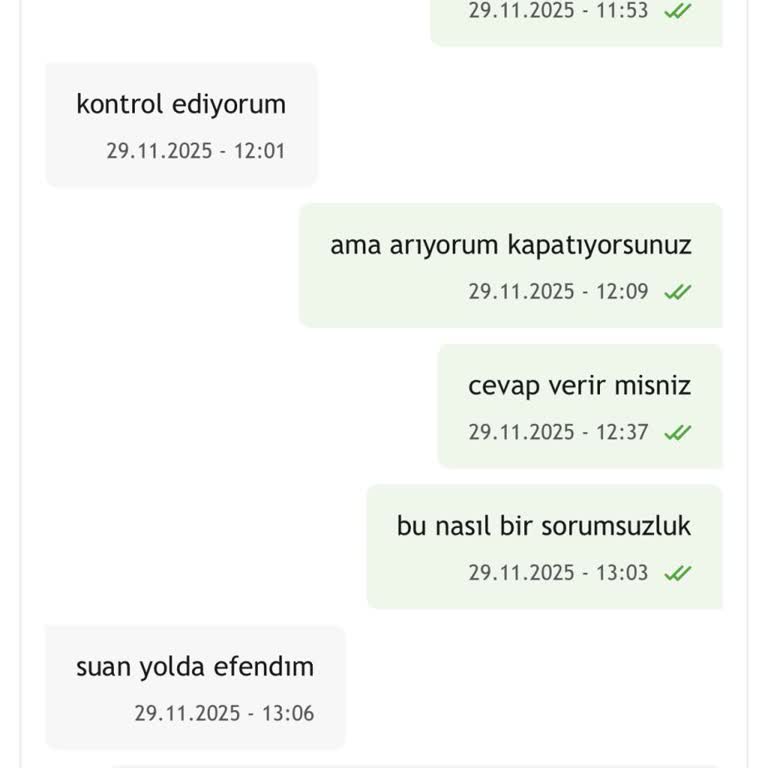 Teslim Edilmeyen Ürün İçin Yanıltıcı Teslimat Mesajı