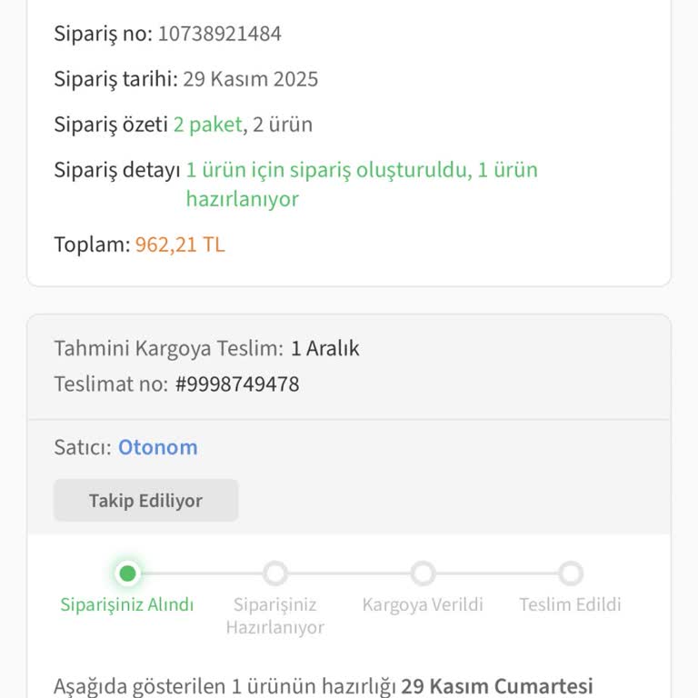 Onayım Olmadan Sipariş İptali Ve Fiyat Artışı Mağduriyeti