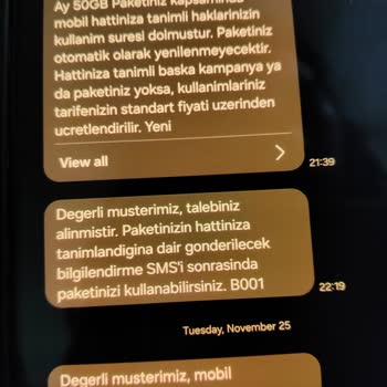 Bimcell'den Paket Alımı Sonrası Bakiye Kaybı Ve İlgisizlik