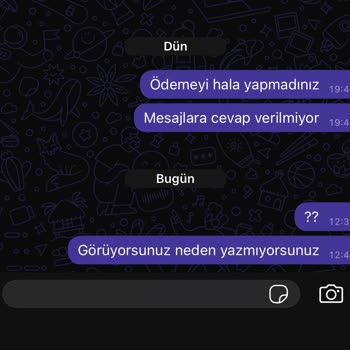 İş Birliği Ödemesi Zamanında Yapılmadı, Mesajlarıma Dönüş Alamadım