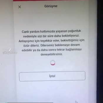 Yemeksepeti Canlı Destek Yetersiz!