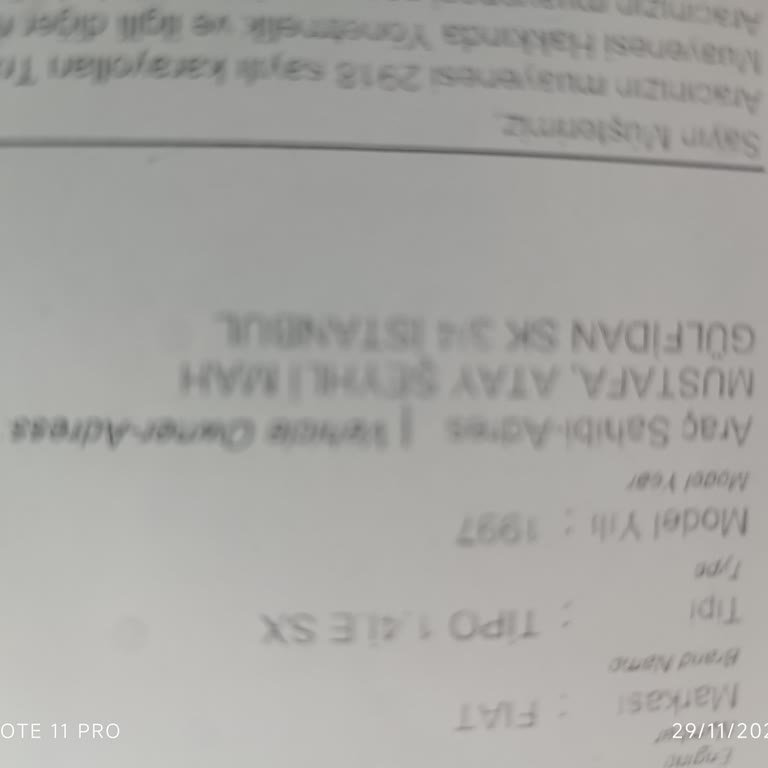 Araç Muayene Belgesinde Yanlış Adres Yazılması Nedeniyle Resmi İşlem Endişesi
