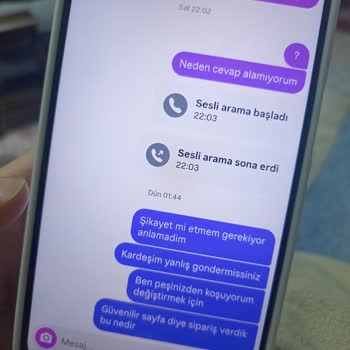 Yanlış Beden Gönderildi, Müşteri Mesajlarına Dönüş Yapılmıyor