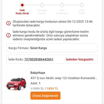 Akülü Araba Yerine Islak Mendil Gönderildi, Mağduriyetim Giderilsin