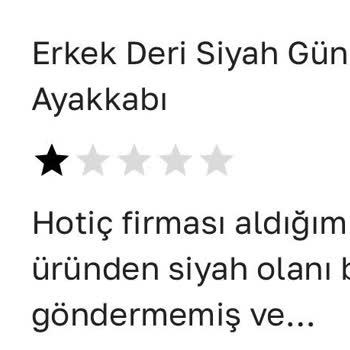 Hotiç Siparişim Eksik Geldi Olumsuz Yorumum Yayınlanmadı