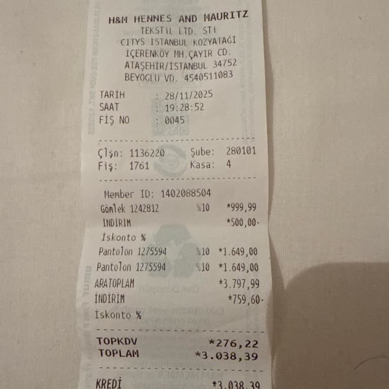 H&M Mağazasında Fişsiz Ürün Satışı Ve Değişim Talebime Personel İlgisizliği