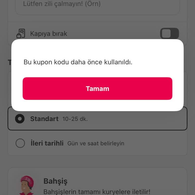 Aldığım İndirim Kodu İlk Kullanımda Geçersiz Çıktı