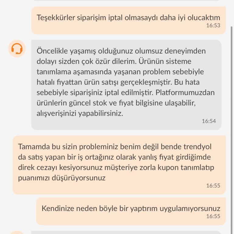 Trendyol'da Hatalı Fiyat Gerekçesiyle Siparişimin İptal Edilmesi Ve Çifte Standart