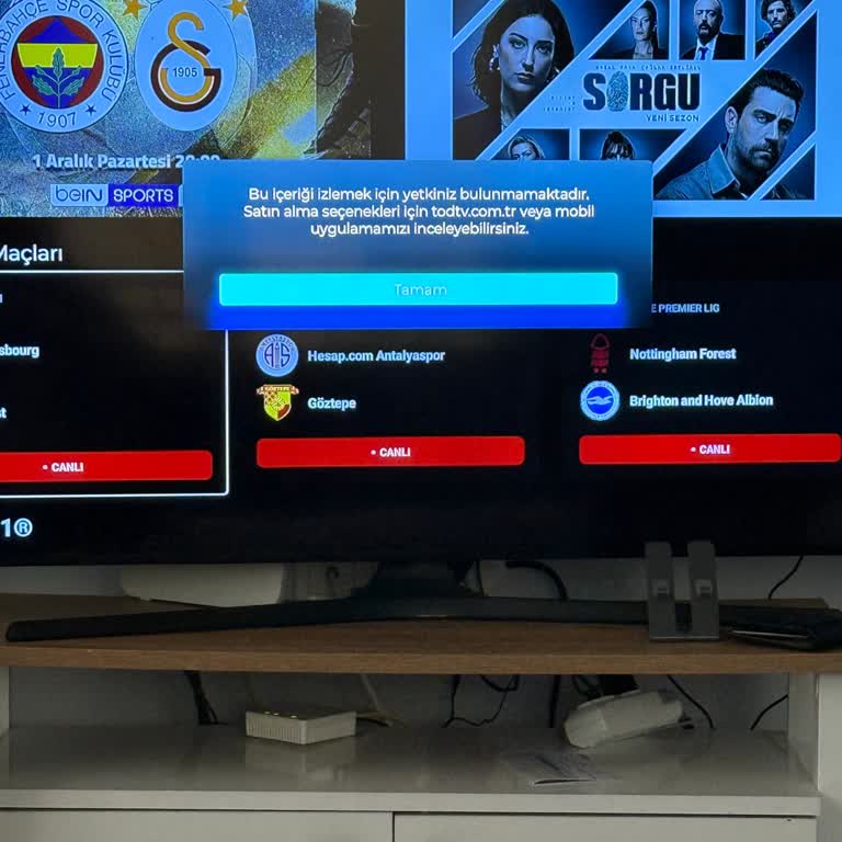 Üyeliğim Olmasına Rağmen TV'de İçeriklere Erişemiyorum!