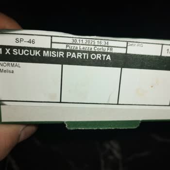 Getir Yemek’ten Gelen Hijyenik Olmayan Pizza Ve Yetersiz Müşteri Desteği