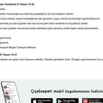 Eksik Ve Solmuş Çiçeklere Kayıtsız Yanıt: Ücret İadesi Talebim