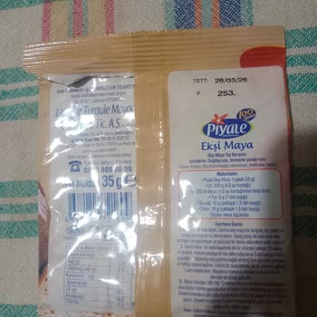 Piyale Ekşi Hamur Mayası Hamuru Kabartmıyor Her Pakette Aynı Sorun Yaşanıyor