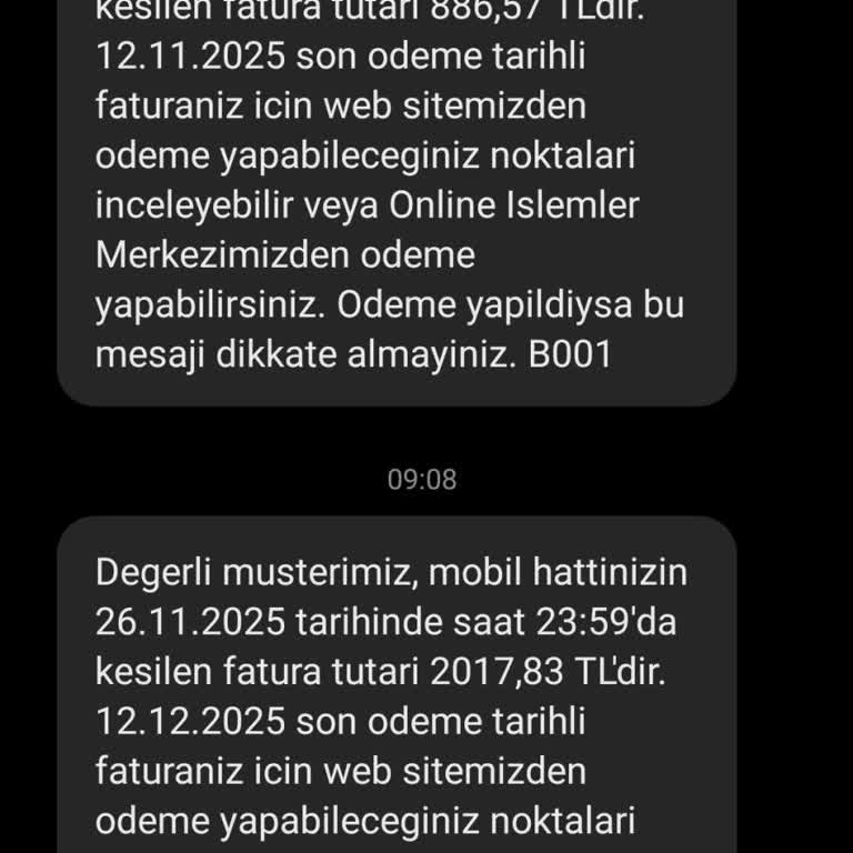 Kapalı Hattıma Aralık Ayında Yüksek Fatura Çıkarıldı Açıklama Yapılmıyor