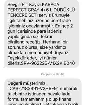 Defalarca Arızalanan Düdüklü Tencere Ve Geciken Para İadesi Mağduriyeti