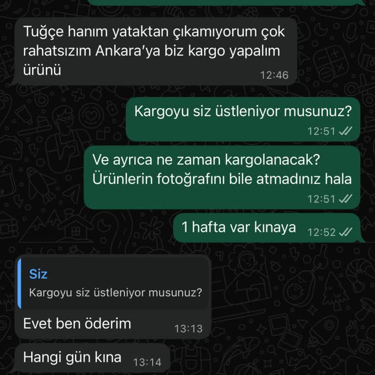 Kına Seti Teslim Edilmedi, İlgisizlik Ve Maddi Mağduriyet Yaşadım