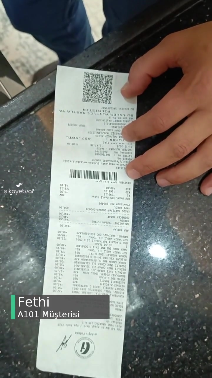 Kusurlu Ürün Satan A101 İade/Değişim Yapmıyor videonun kapak resmi