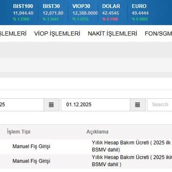 Yatırım Hesabımdan Alınan Yüksek Bakım Ücreti Mağduriyeti
