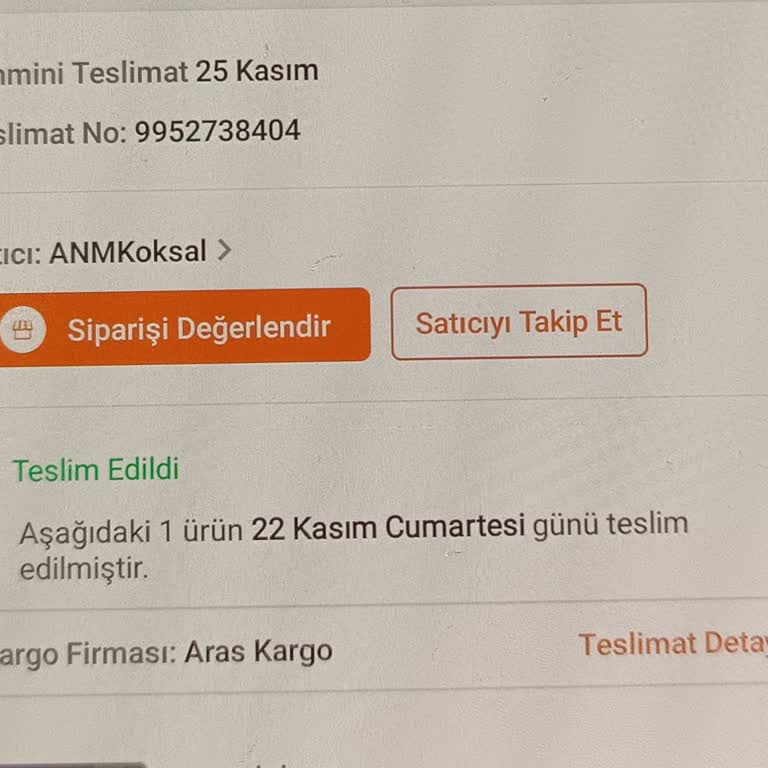 Aras Kargo Kuryesinin Teslimat Engeli Ve Alternatif Doğrulama Sorunu