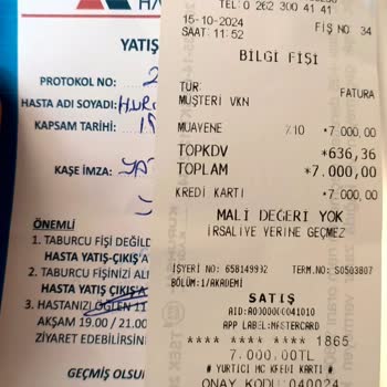 Doğum Ücreti İçin Eksik Fatura Ve Usulsüz İşlem