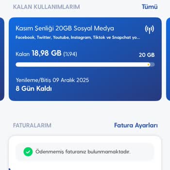 11 Günde 60 GB İnternetin Bitmesi Ve Şüpheli Kullanım Hesaplaması Mağduriyeti