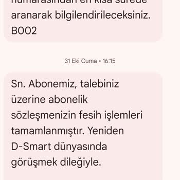 İptal Edilen D-Smart Aboneliği Sonrası Haksız Fatura Ve Canlı Destek Sorunu