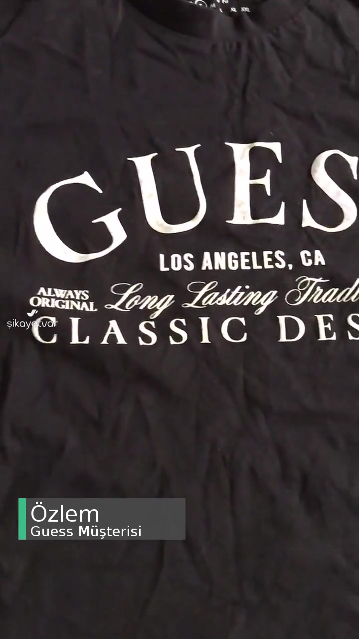 Guess T-shirt Ön Baskısının Rengi Atma Yaptı Ve Soldu! videonun kapak resmi