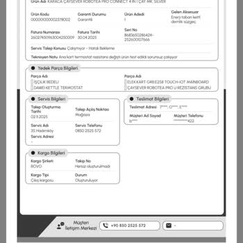 Karaca Çaysever Royal Tea: Sürekli Arıza Ve Çözülmeyen Sorunlar