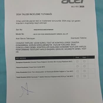 Aldığım Laptop Sürekli Arızalı, İade Talebim Karşılanmıyor