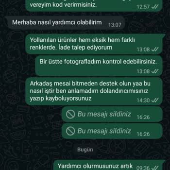 Eksik Ve Yanlış Ürün Gönderimi Sonrası İade Talebim Reddedildi