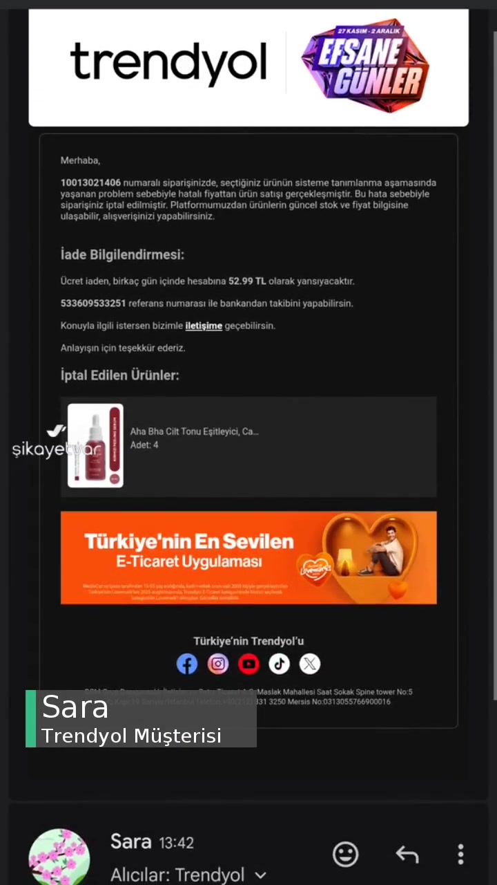 "Trendyol'da Yanlış İptal: The Ceel Kırmızı Peeling Serum" videonun kapak resmi