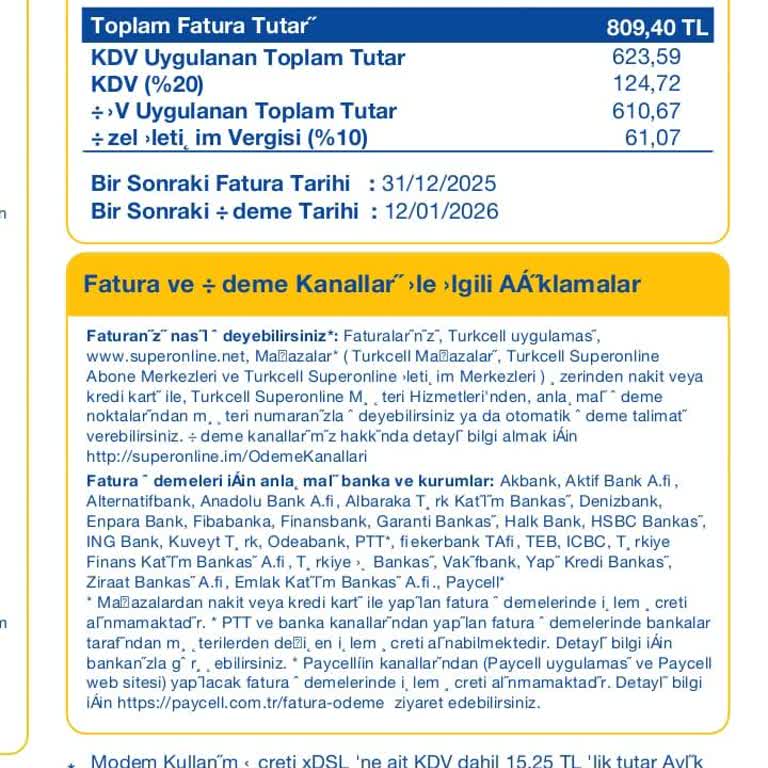 Bilgilendirme Yapılmadan Yüksek Fatura Mağduriyeti