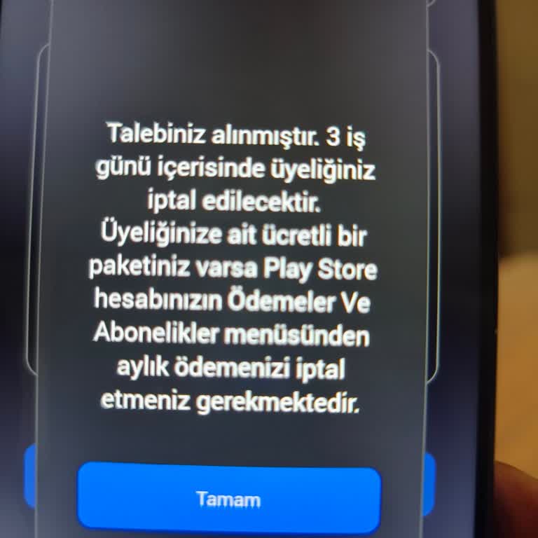 Muud Üyeliğimin İptalini İstiyorum