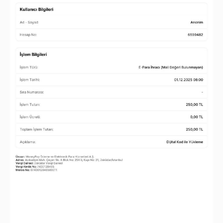 Dijital Kart Silinince 250 TL Bakiyem Kayboldu, Sorunum Çözülmüyor