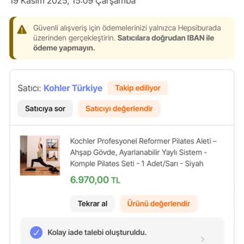 Hepsiburada İade Süreci Sürekli Erteleniyor, Ürün Evden Alınmıyor