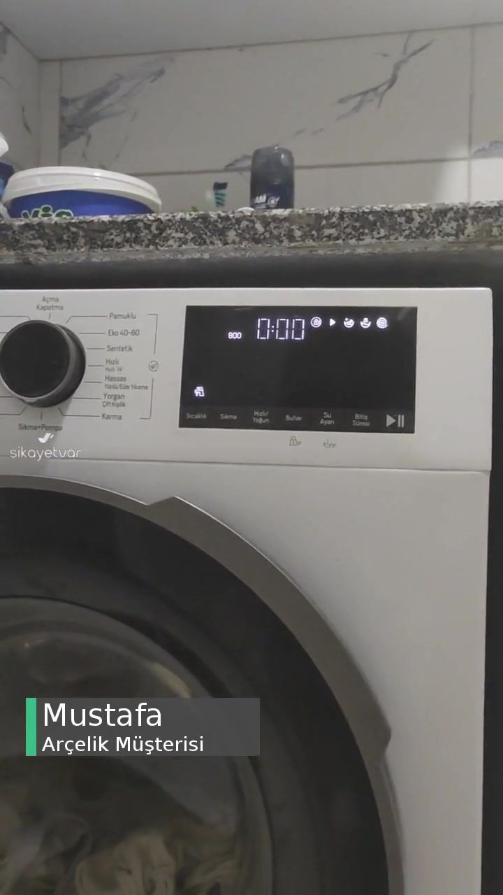 Arçelik Çamaşır Makinesi Sıkma Yapmıyor, Mağduriyetim Giderilmiyor! videonun kapak resmi