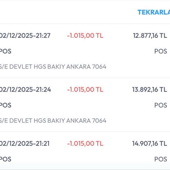 HGS Yüklemesi Yapılmadı Para Çekildi Mağduriyet Yaşadım