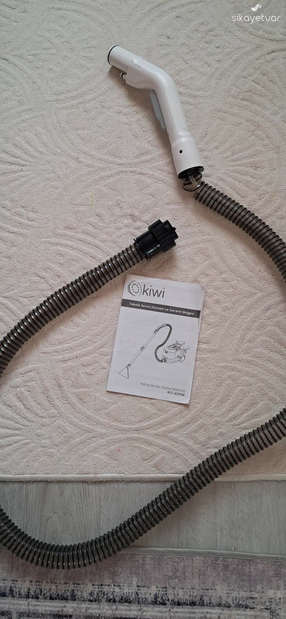 Kiwi Home Kcc-4325 Halı Yıkama Makinesinde Hortum Yırtılma Sorunu