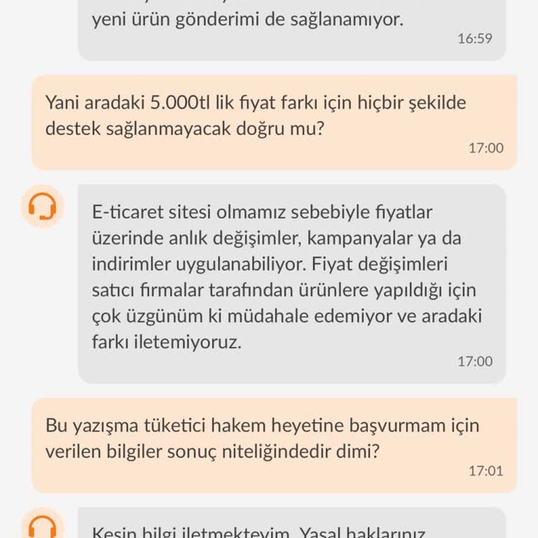 Sipariş Ettiğim Ürün Hasar Gördü Fiyat Farkı Mağduriyeti Yaşadım
