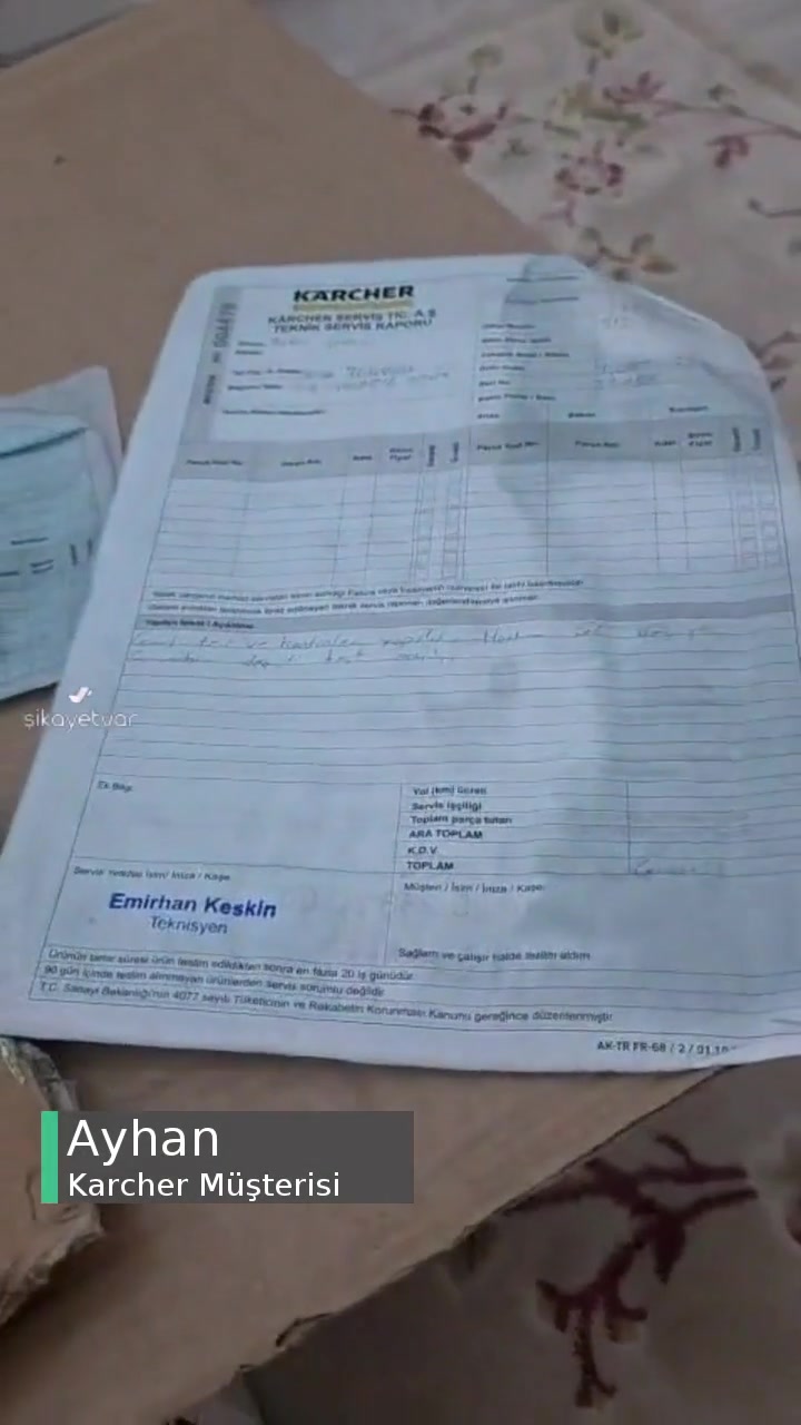 Karcher Servis Sorunu Tam Anlamıyla Fiyasko videonun kapak resmi