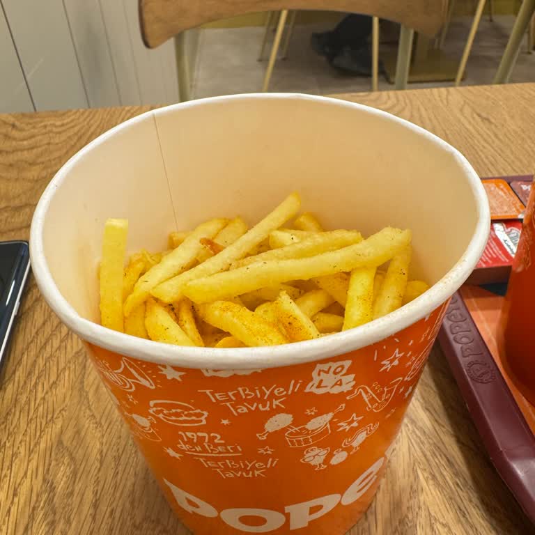 Popeyes Siparişimde Eksik Ve Az Gelen Kova Patates Mağduriyeti