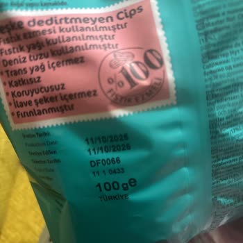 Tarihi Geçmemiş Fıstık Ezmeli Cipsin Bozuk Çıkması Ve Kötü Koku Sorunu