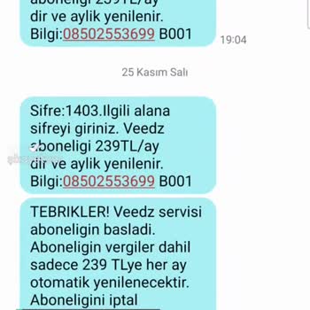 Türk Telekom Onaysız Veedz Üyeliği Yapılmış!