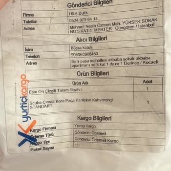 Yanlış Ve Eksik Ürün Gönderildi Para İadesi Yapılmıyor