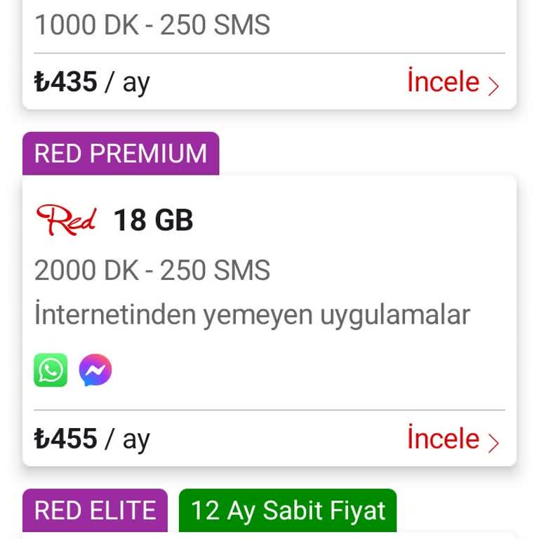 Vodafone Yanımda Uygulamasında Tüm Tarifeleri Göremiyorum, Şeffaflık Talep Ediyorum