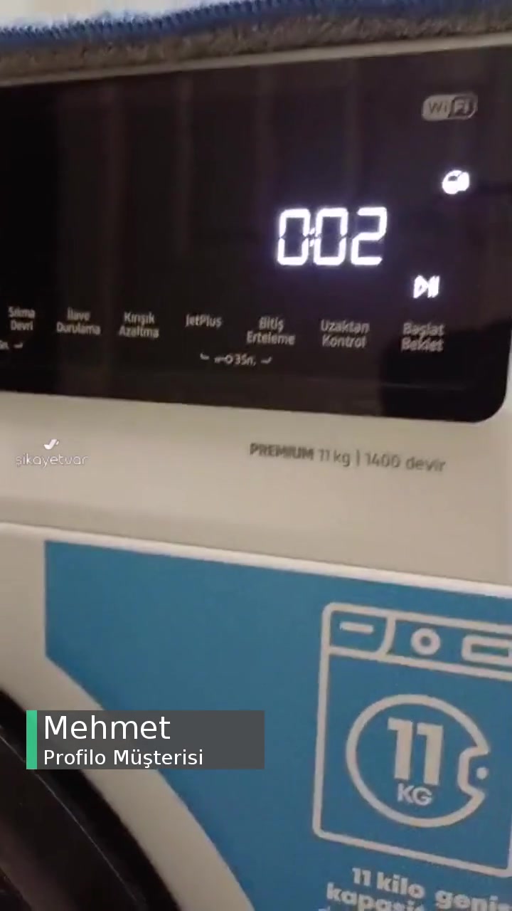 Profilo CGK264Z0TR Çamaşır Makinesi 11 Kg 1400 Devir Pompa Sesi videonun kapak resmi