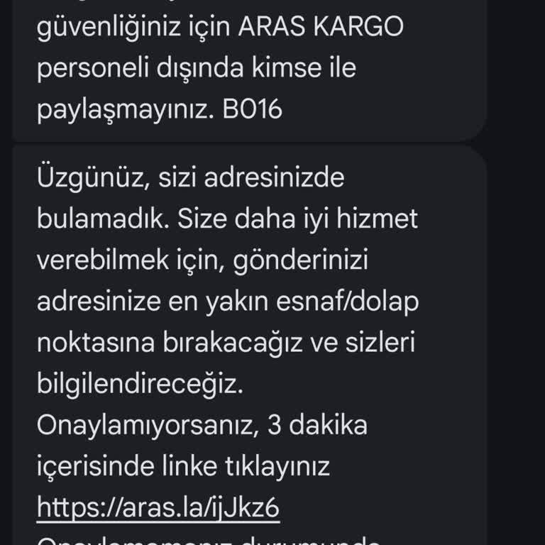 Adrese Teslim Yapılmadan 'Evde Yoktunuz' Mesajı Gönderiliyor!
